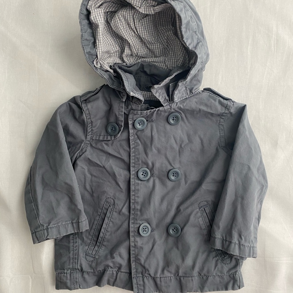 New w/o tags baby gap lined button jacket 6-12mos
